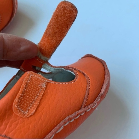 NIB RileyRoos Savannah in Tangerine Baby Shoes Size 3-6 Months Size 3 - 4 - Picture 5 of 11